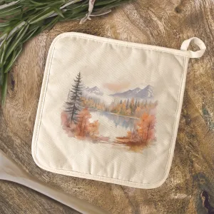 Autumn Lake Scene - Cotton Pot Holder