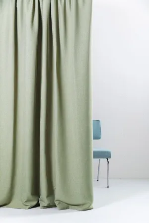 Blackout Curtains (Linen Optic) in Green Color