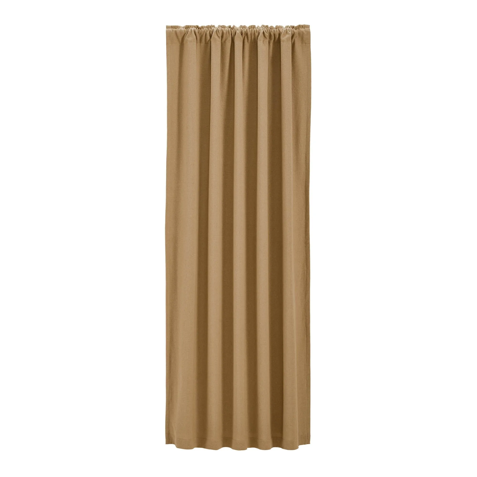 Burlap Natural Blackout Single Panel Curtain 84"