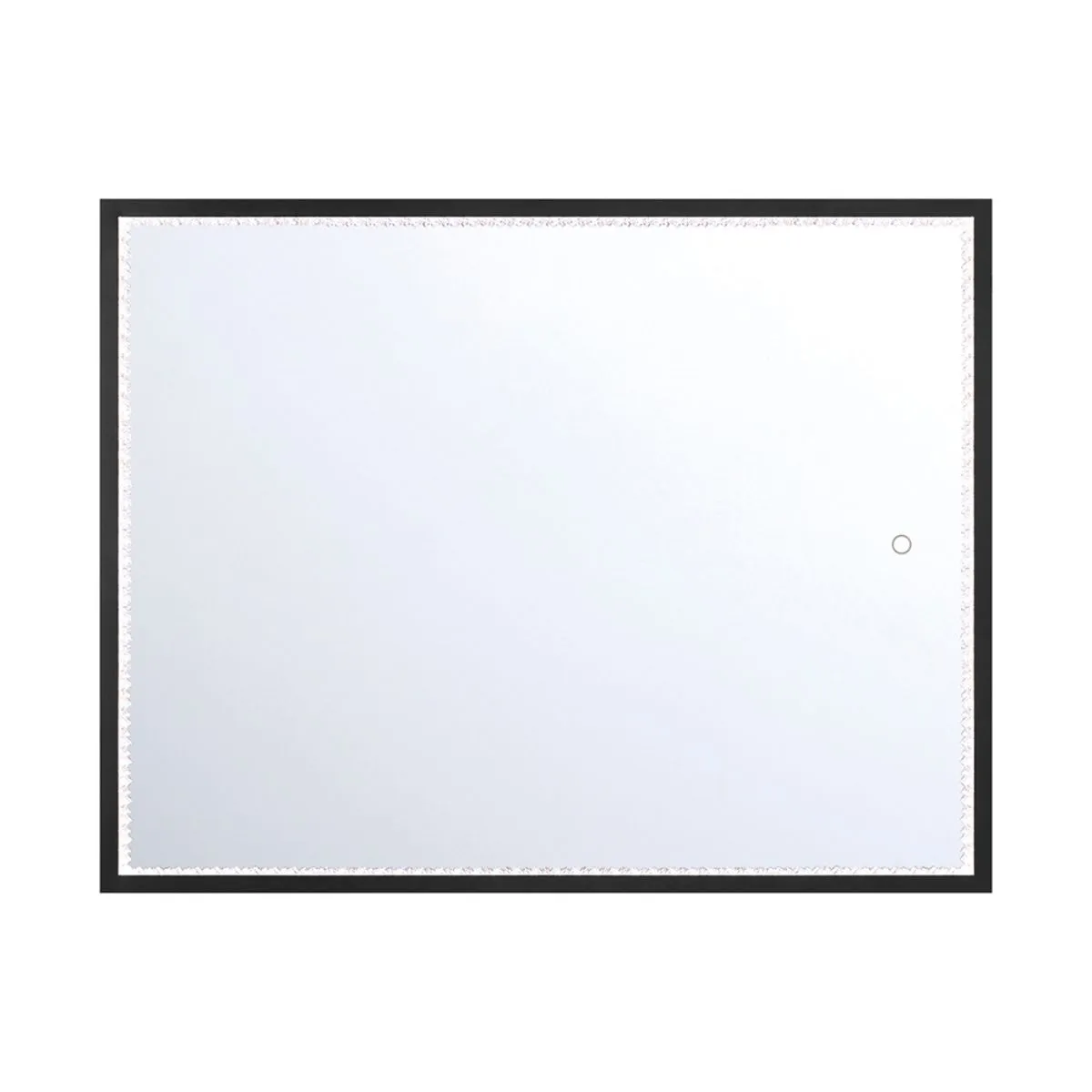 Cerissa 36 In. X 28 In. LED Wall Mirror Selectable CCT Black Finish