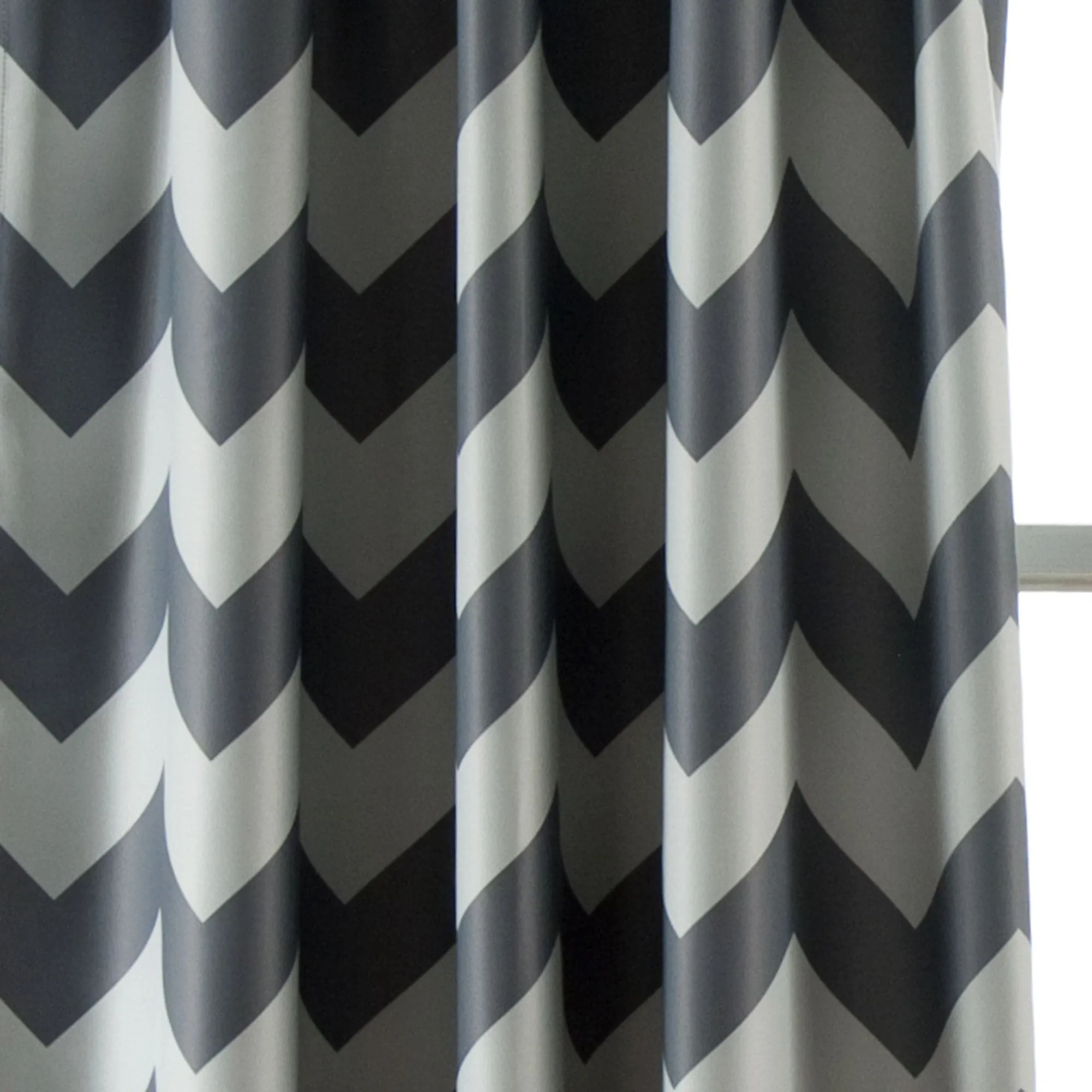 Chevron Blackout Window Curtain Set