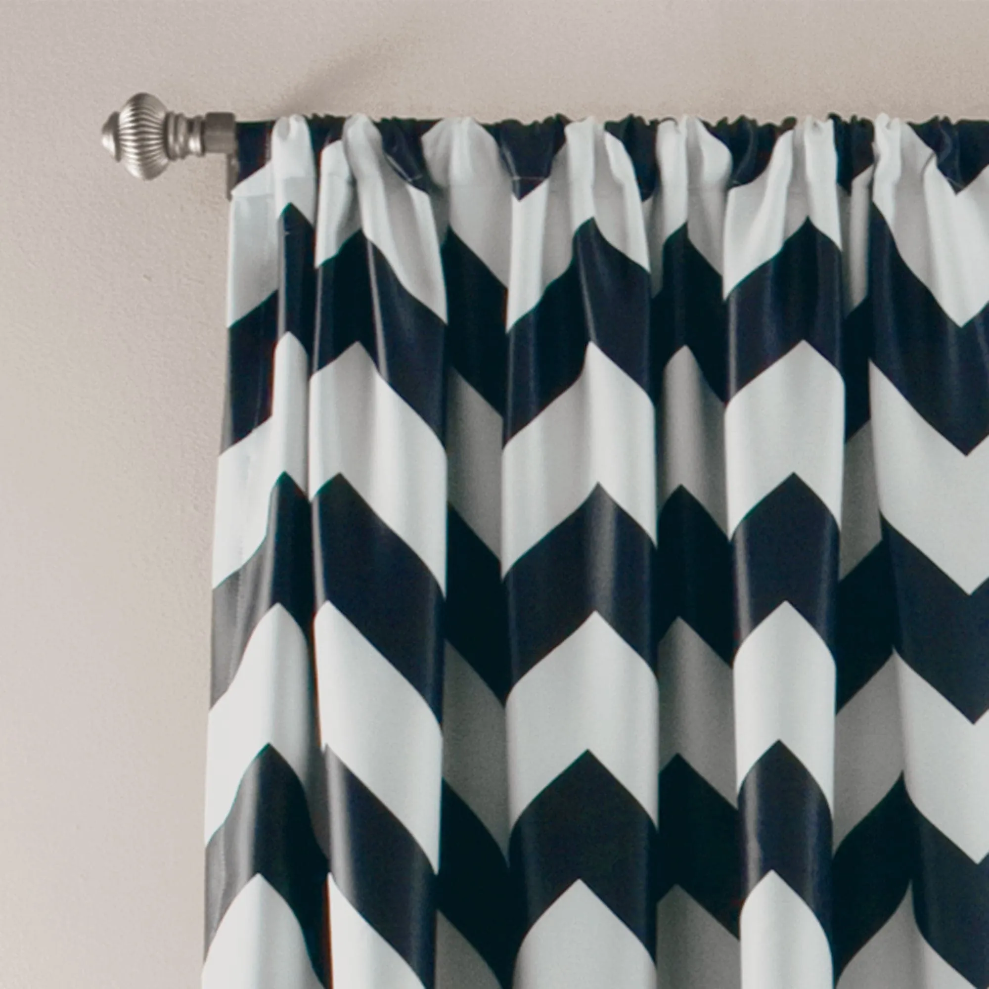 Chevron Blackout Window Curtain Set