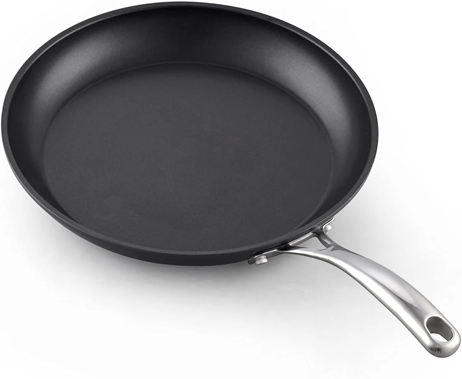 Cooks Standard Frying Omelet Pan, Classic Hard Anodized Nonstick 12-Inch/30cm Saute Skillet Egg Pan, Black