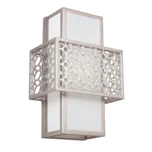 Decolight Kara Art Deco Silver Wall Light