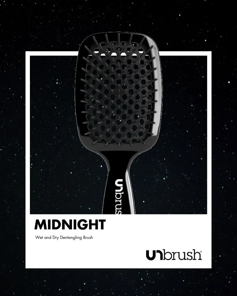 DETANGLING HAIR BRUSH - MIDNIGHT BLACK