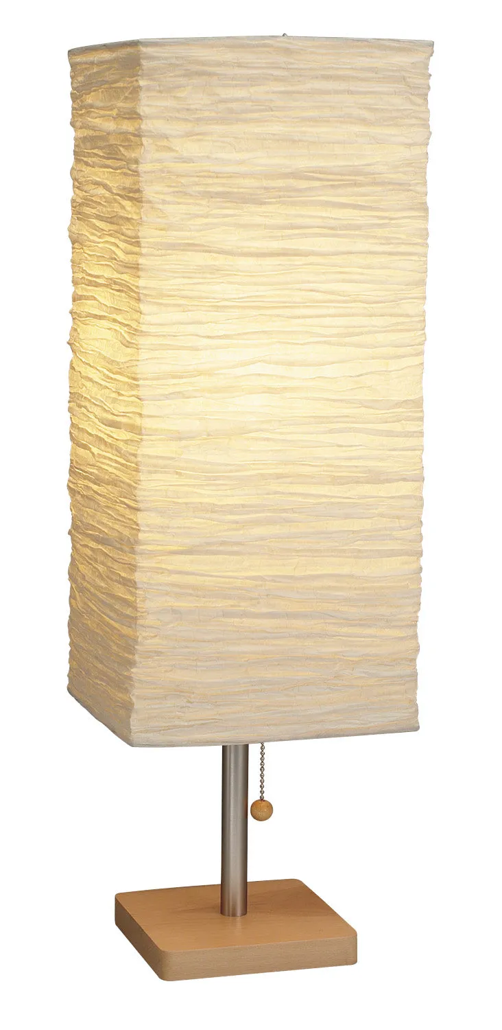 Dune Table Lamp in Natural Wood