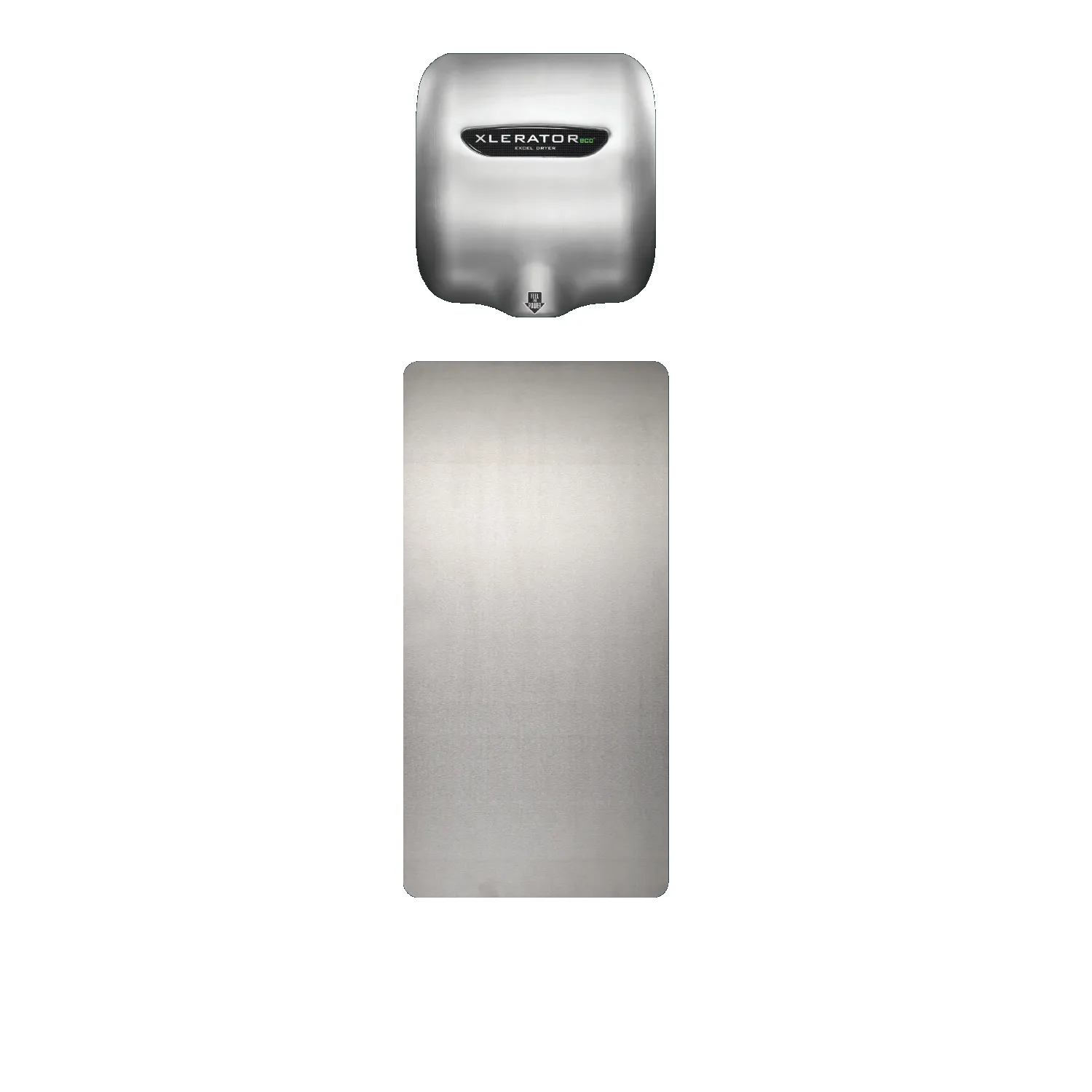 Excel Dryer XLERATOR® 89S - Brushed Stainless Steel Wall Guards (Set of 2)