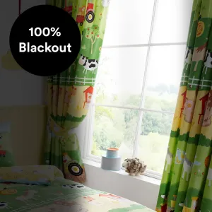 Farm Friends Thermal Blackout Curtains