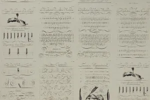 Florentine Print Calligraphy Exercises