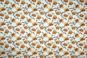 Florentine Print Poppy Orange -- NEW