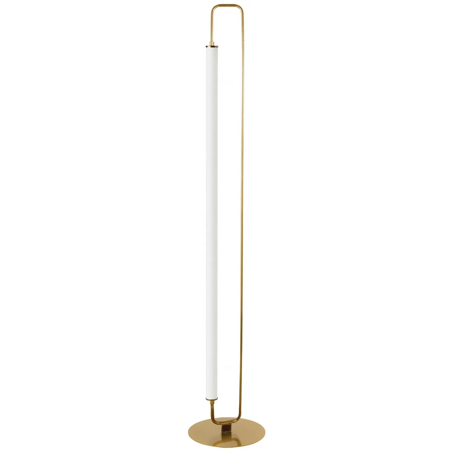 Freya LED Floor Lamp in Aged Brass