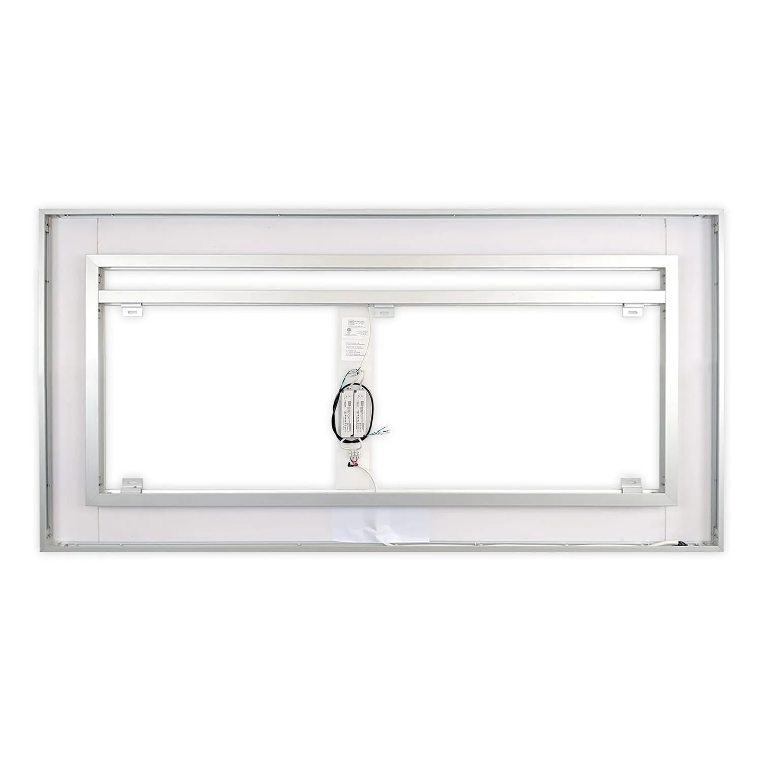 Front-Lighted LED Bathroom Vanity Mirror: 72" Wide x 36" Tall - Rectangular - Wall-Mounted