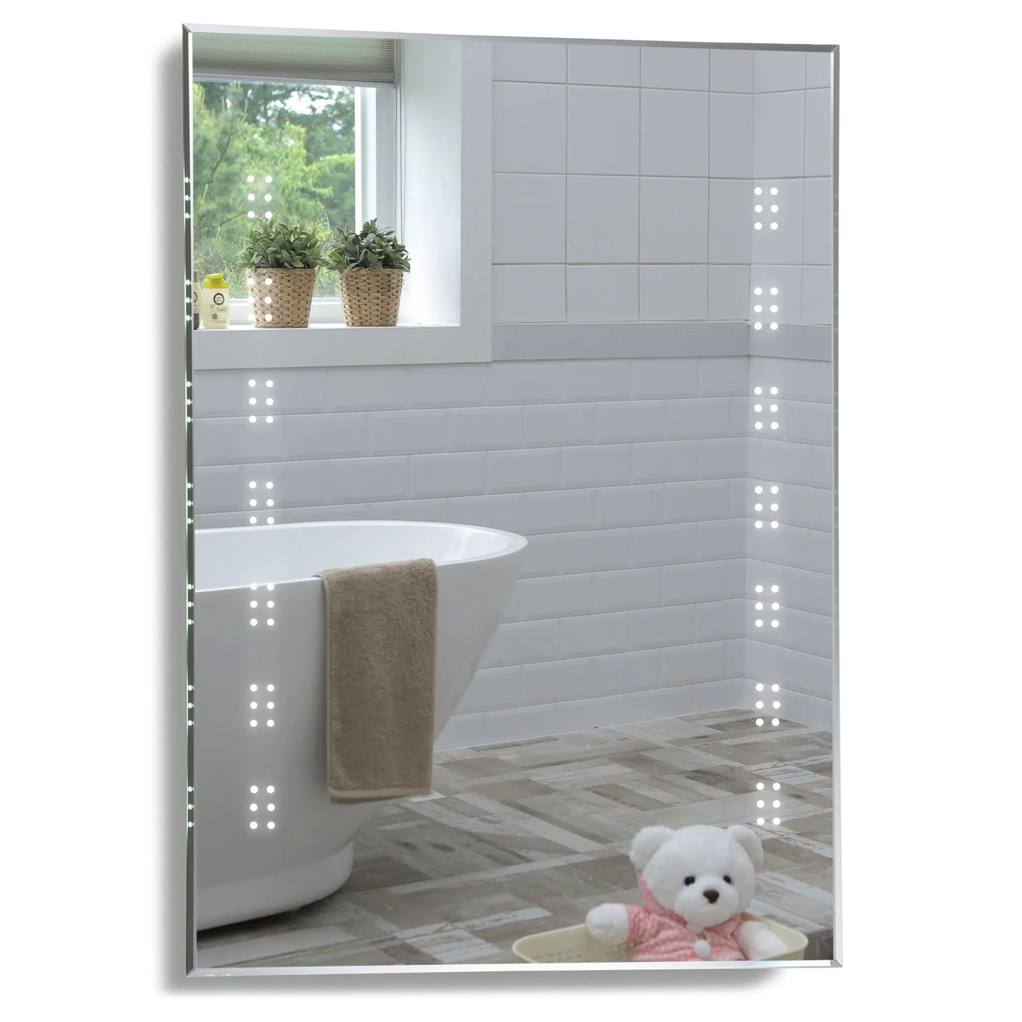 Galaxy LED Illuminated Bathroom Wall Mirror: Size-80Hx60Wx5Dcm YJ2535H