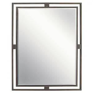 Hendrik 30 In. X 24 In. Wall Mirror Old Bronze finish