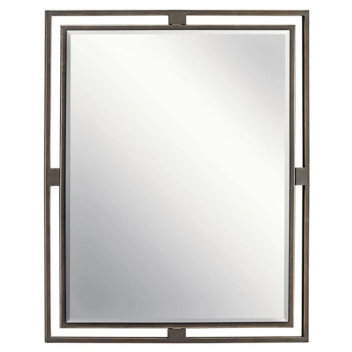 Hendrik 30 In. X 24 In. Wall Mirror Old Bronze finish