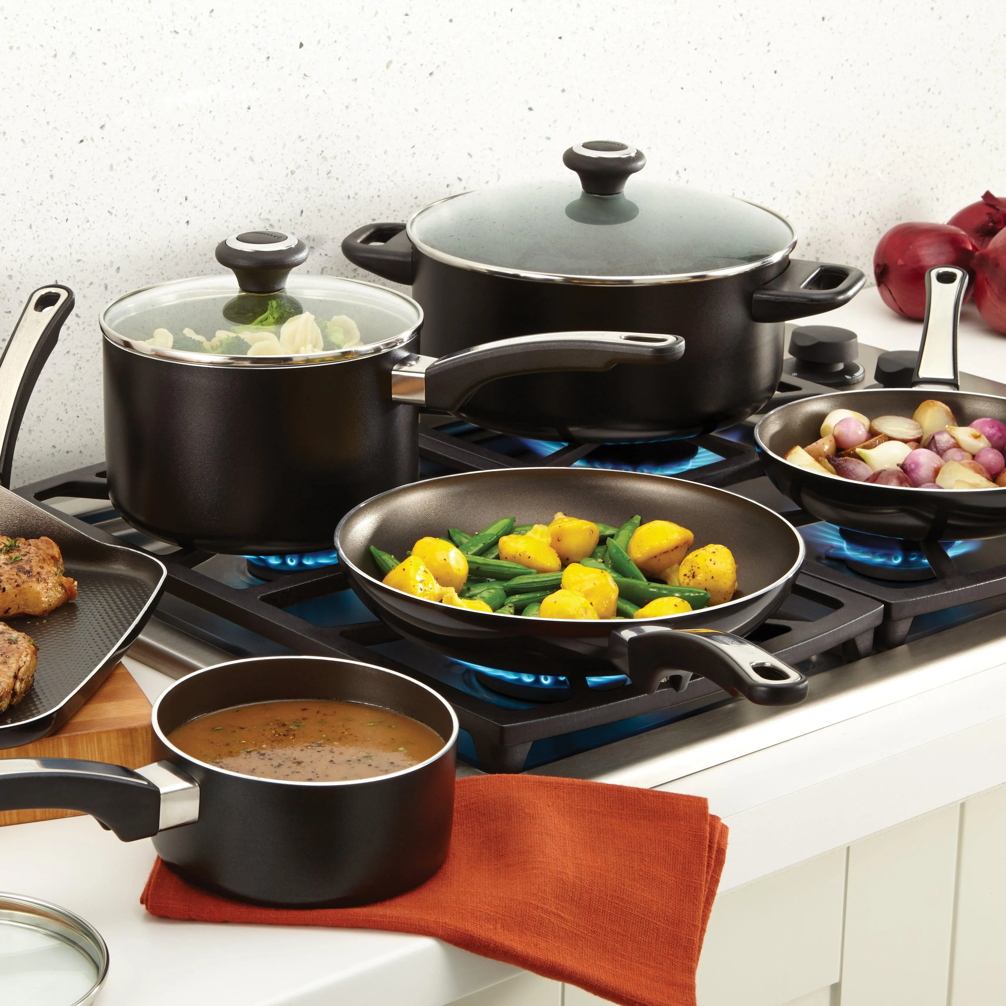 High Performance Nonstick 17-Piece Cookware Set