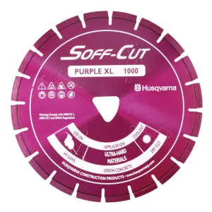 Husqvarna ELITE SOFF-CUT XL6.5-1000 (165mm) Purple Blade with Skid