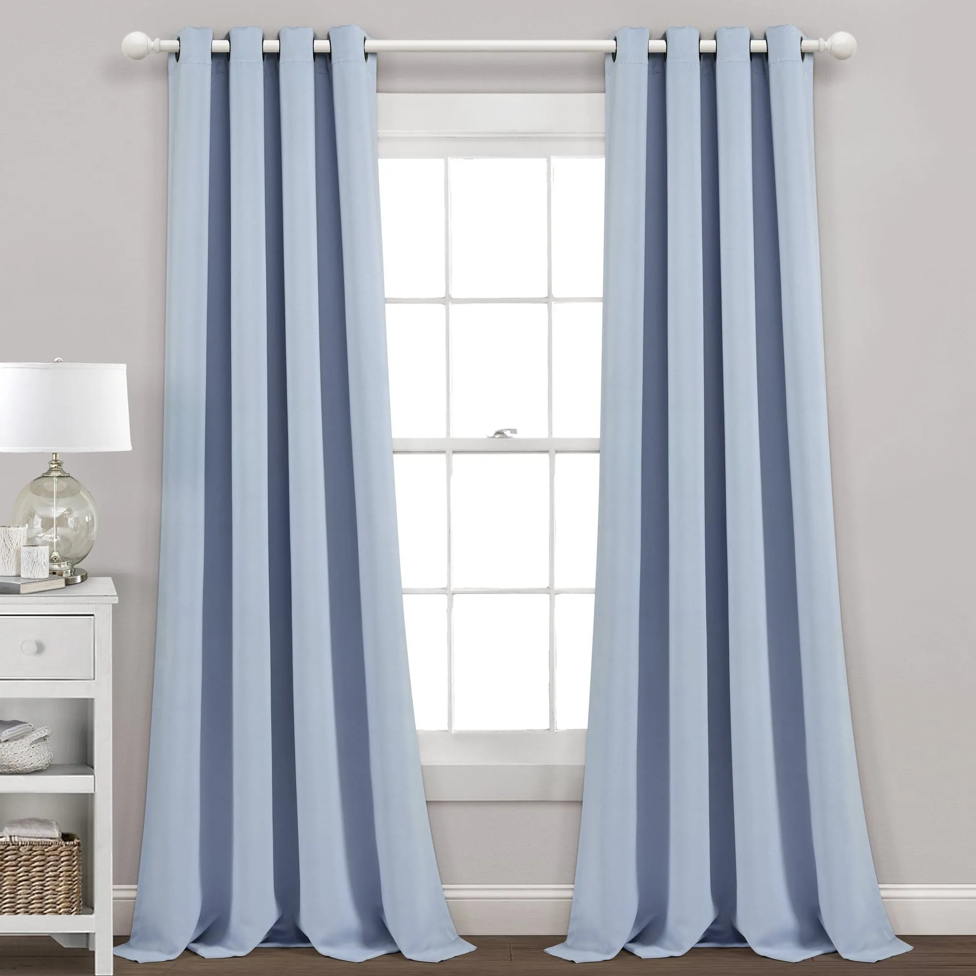 Insulated Grommet Blackout Window Curtain Panel Set