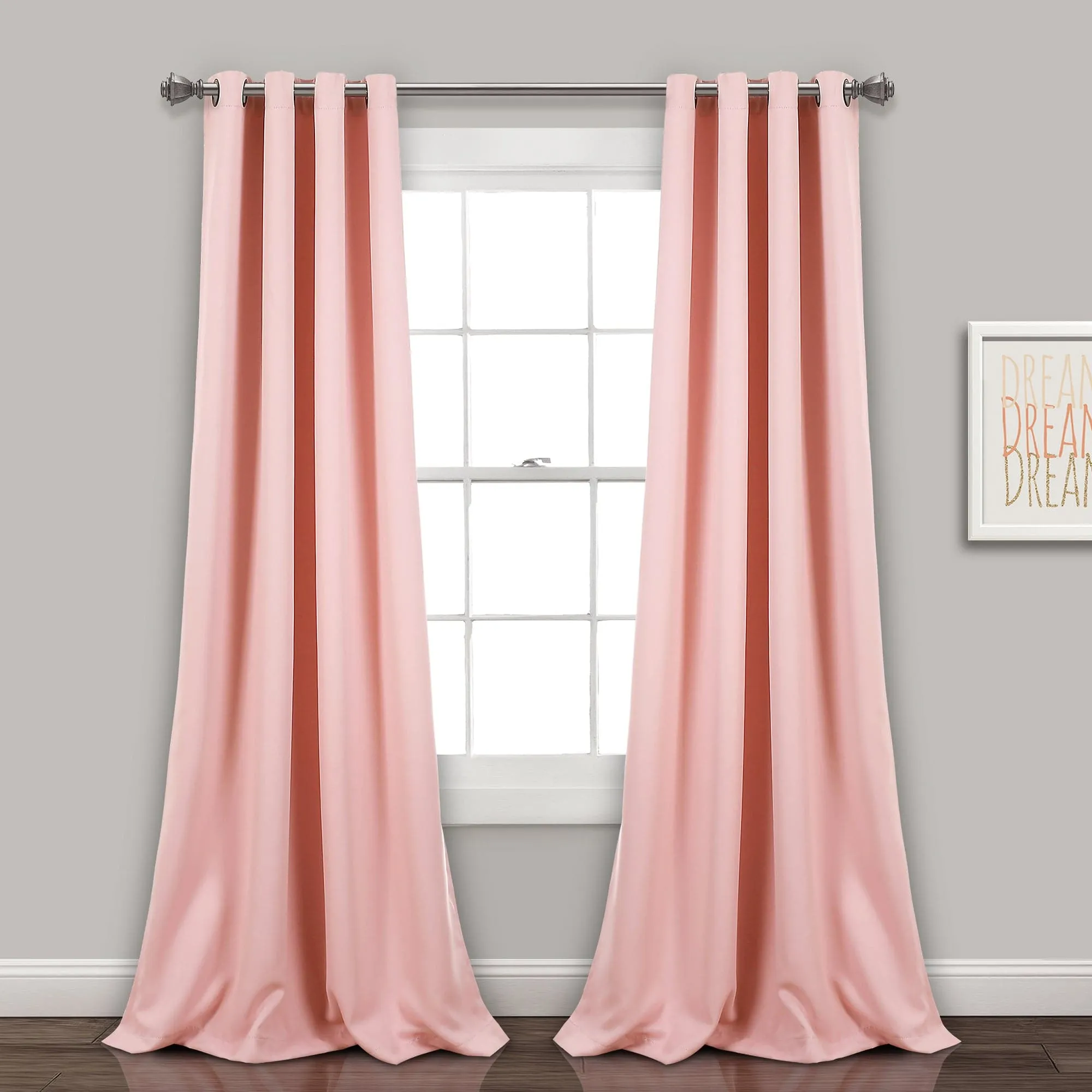 Insulated Grommet Blackout Window Curtain Panel Set