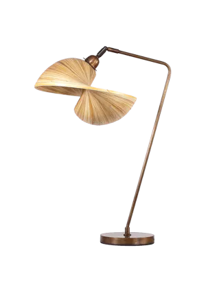 Kirana Bamboo Shell Arc Lamp