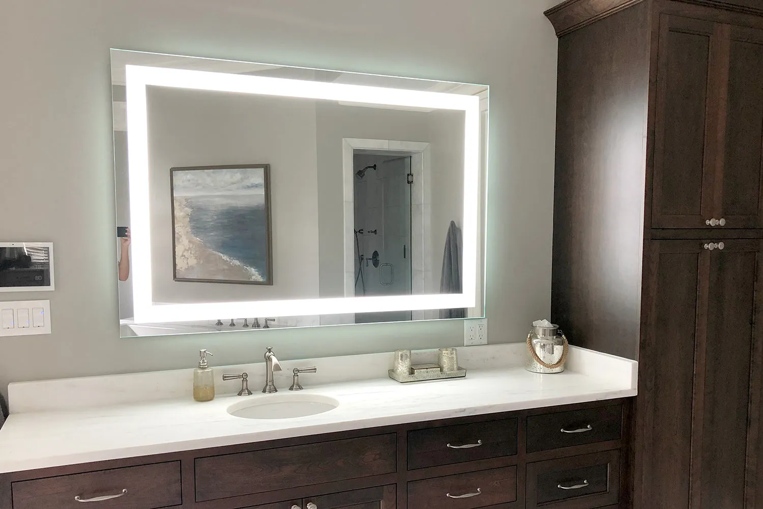 LED Mirror (Front-Lighted) 40" x 48" (or 48" x 40")