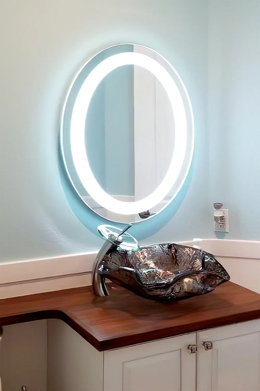 LED Mirror (Front-Lighted Oval) 30" x 36"