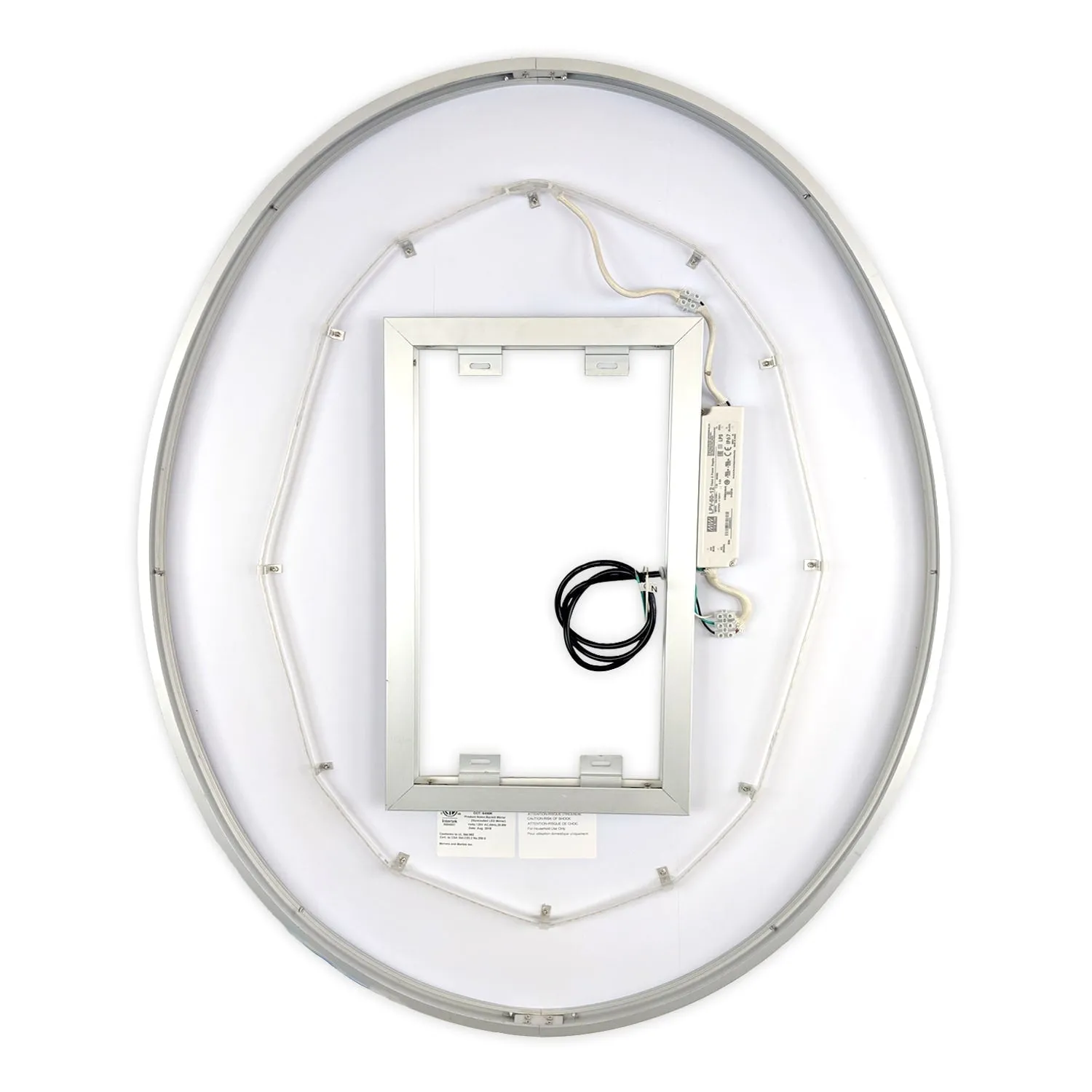 LED Mirror (Front-Lighted Oval) 30" x 36"