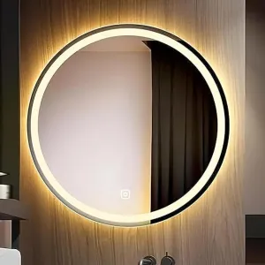 LED ROUND SHAPE WALL MIRROR