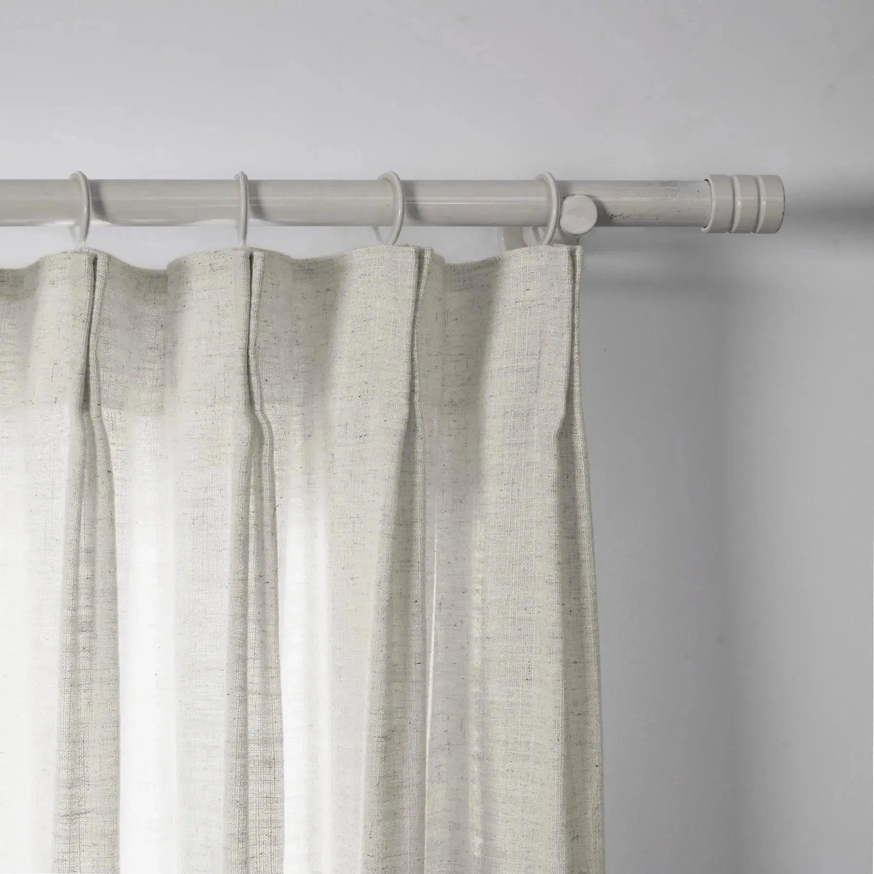 Liz Linen Ready Made Curtains Pinch Pleat Unlined