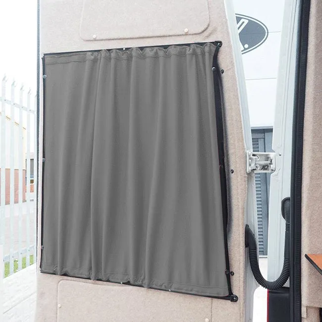 MAN TGE / New Crafter Premium 1 x Barndoor Window Curtains Campervan Conversion Blackout Van-X