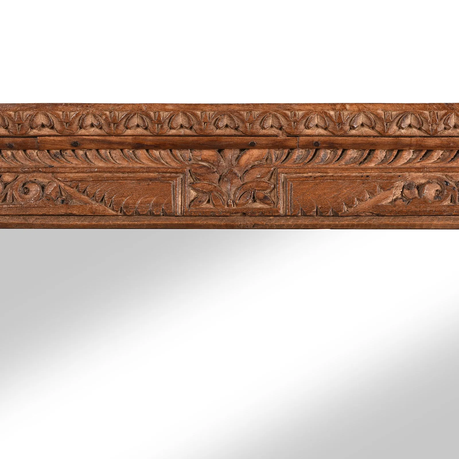 Mirror Made From An Old Shekhawati Window - 19thC (62 x 102cm)