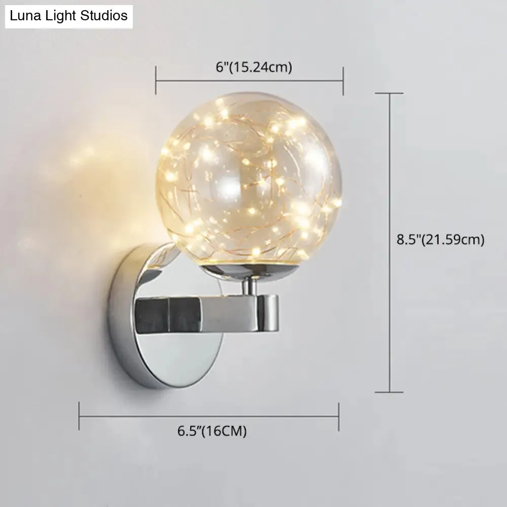 Nordic Star Wall Lamp: Modern Sconce Light for Bedroom or Living Room