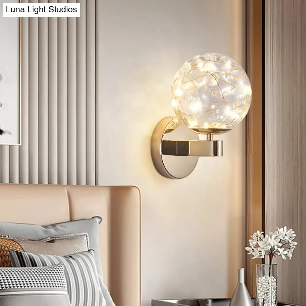 Nordic Star Wall Lamp: Modern Sconce Light for Bedroom or Living Room