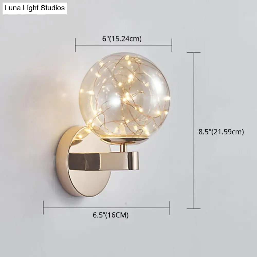 Nordic Star Wall Lamp: Modern Sconce Light for Bedroom or Living Room