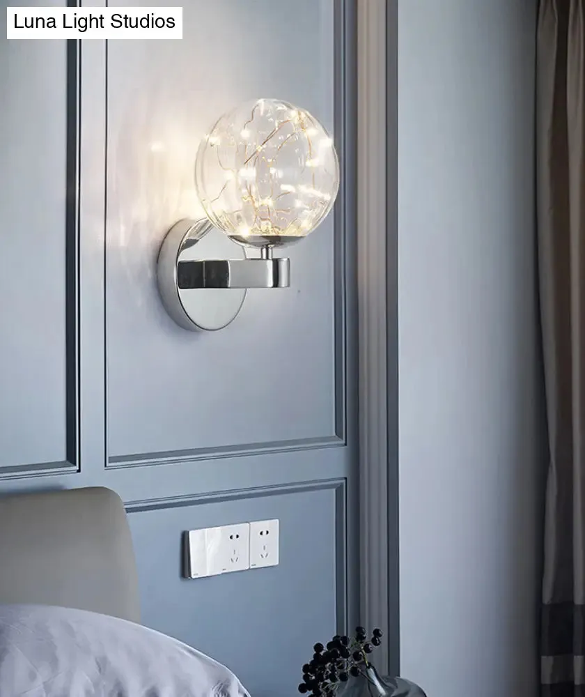 Nordic Star Wall Lamp: Modern Sconce Light for Bedroom or Living Room