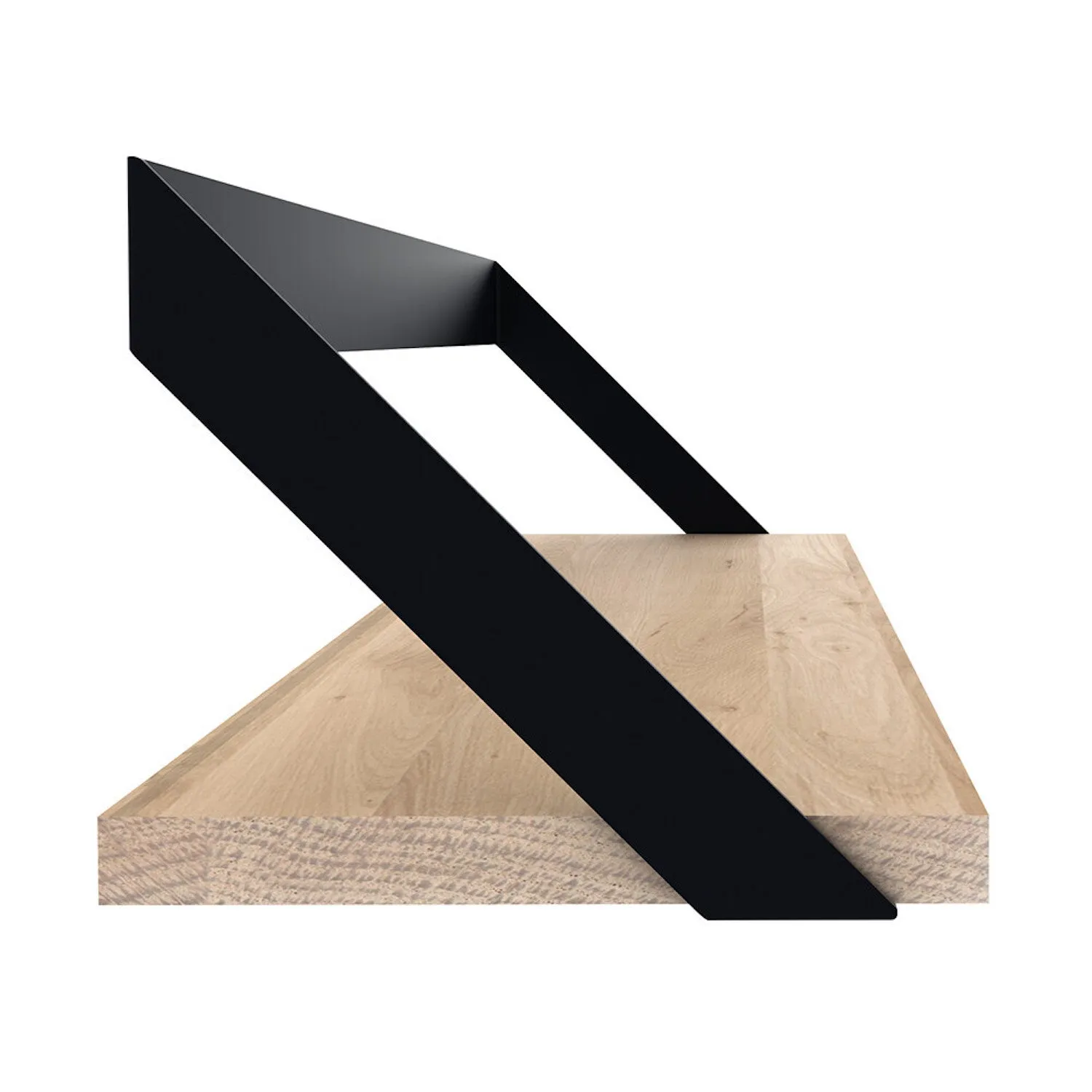 Oak Ribbon Shelf - Black