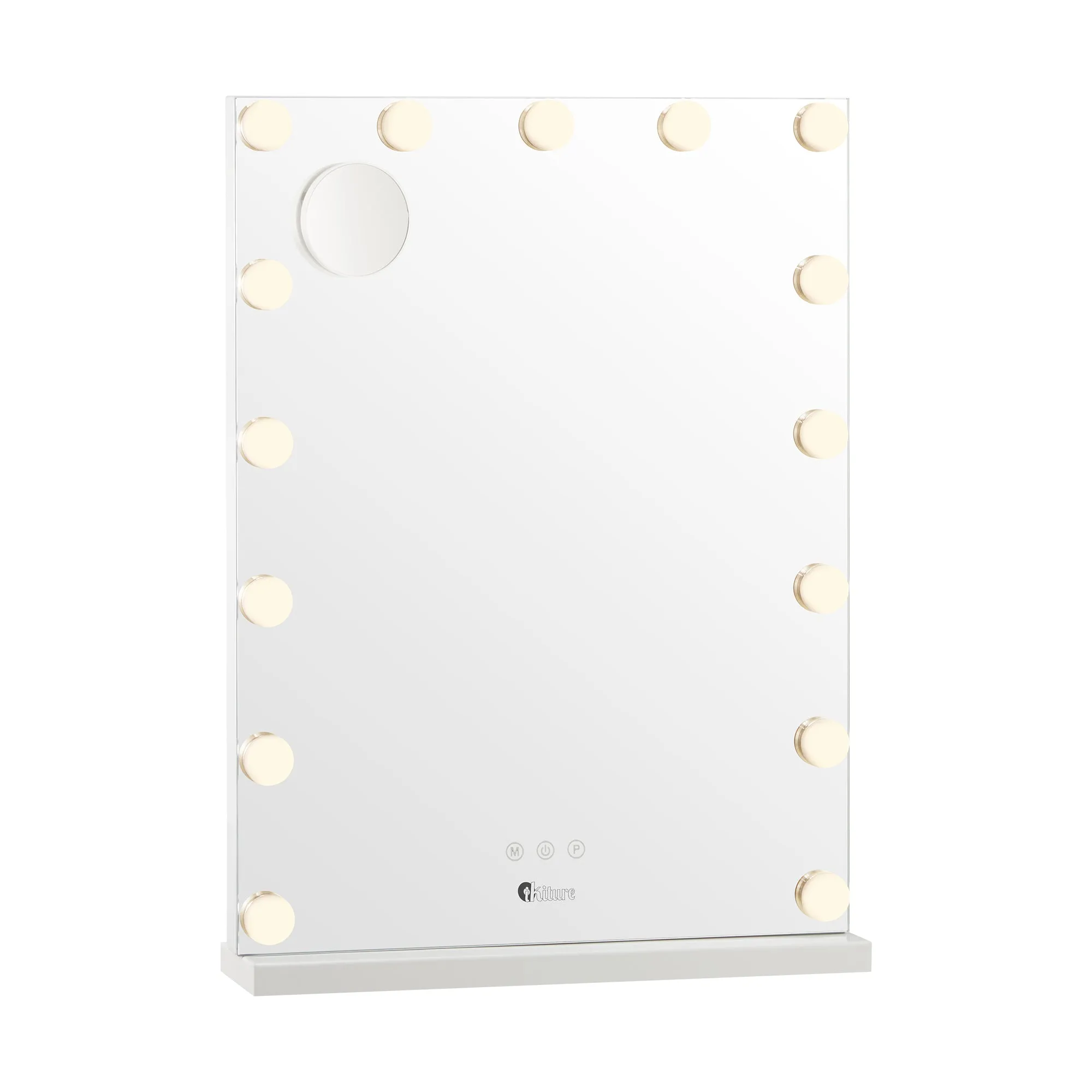 Oikiture LED Makeup Mirror Bluetooth Hollywood 61x43cm Vanity Wall Mirrors