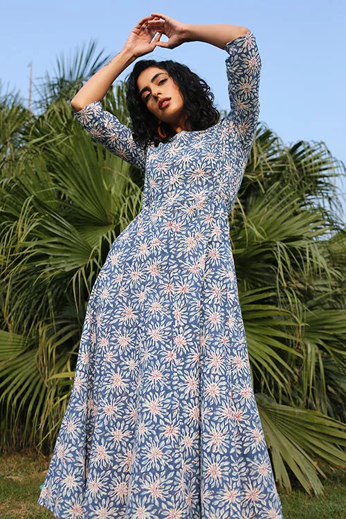 Okhai 'Selena' Hand Block Printed Cotton Dress