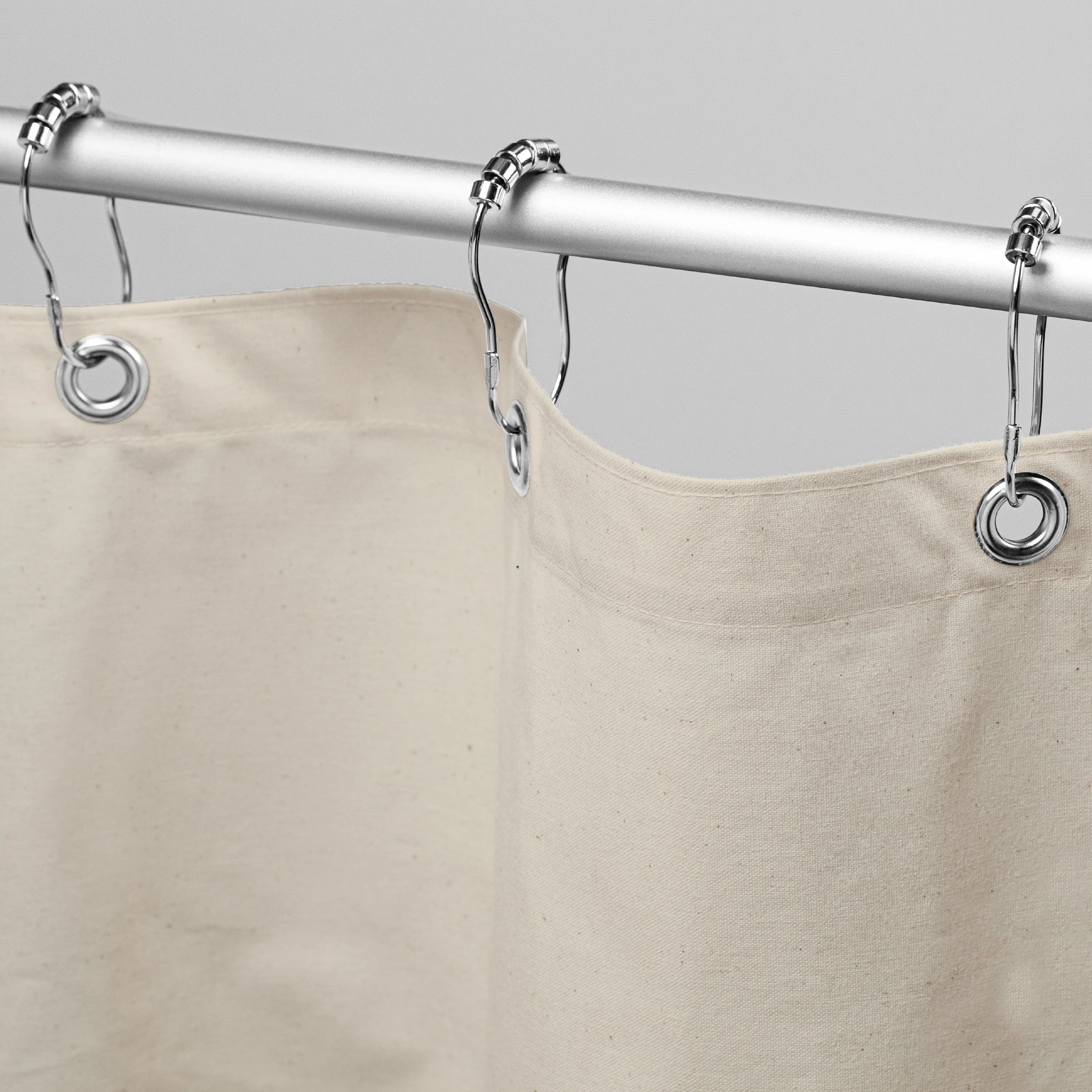 Organic Cotton Shower Curtain – Bath, Tub   Stall Sizes