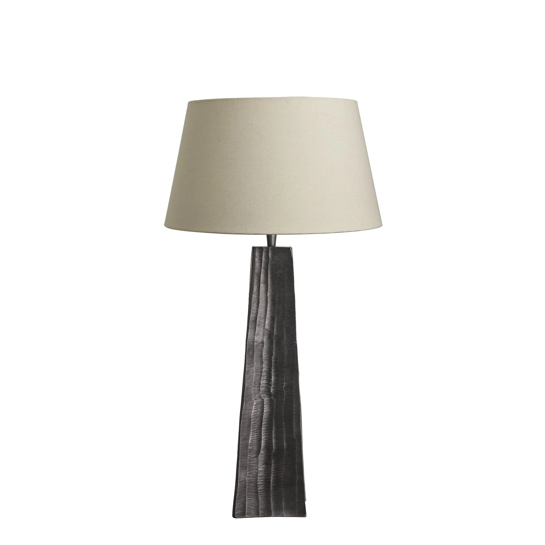 Ornate Obelisk Table Lamp - Pewter