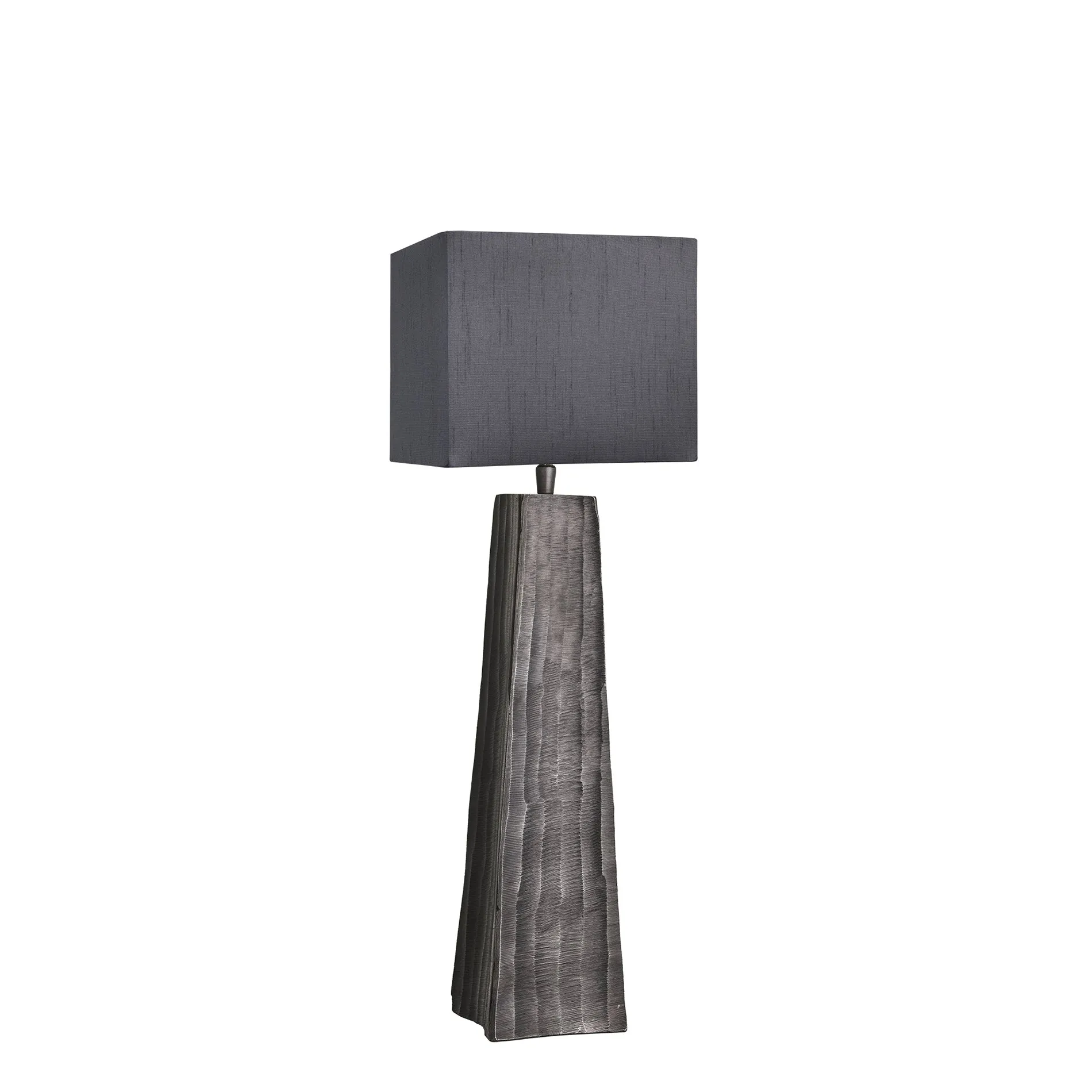 Ornate Obelisk Table Lamp - Pewter