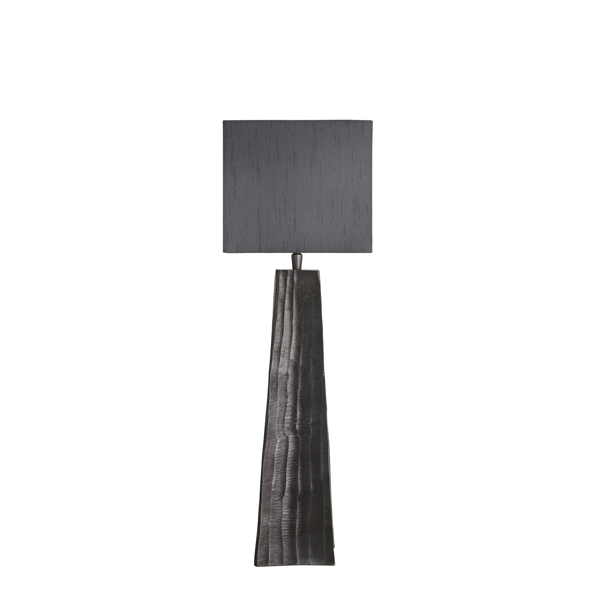 Ornate Obelisk Table Lamp - Pewter