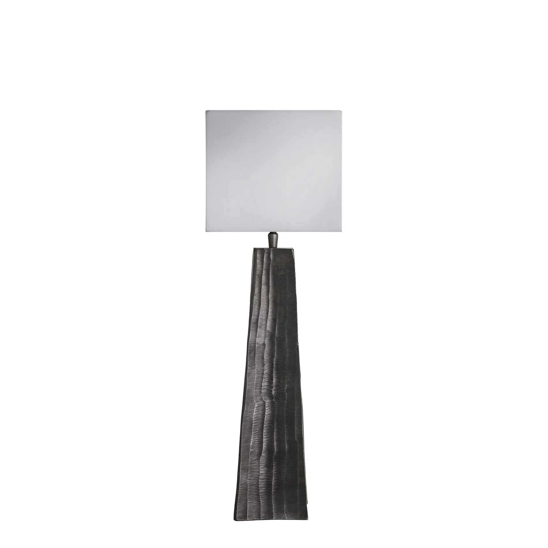 Ornate Obelisk Table Lamp - Pewter