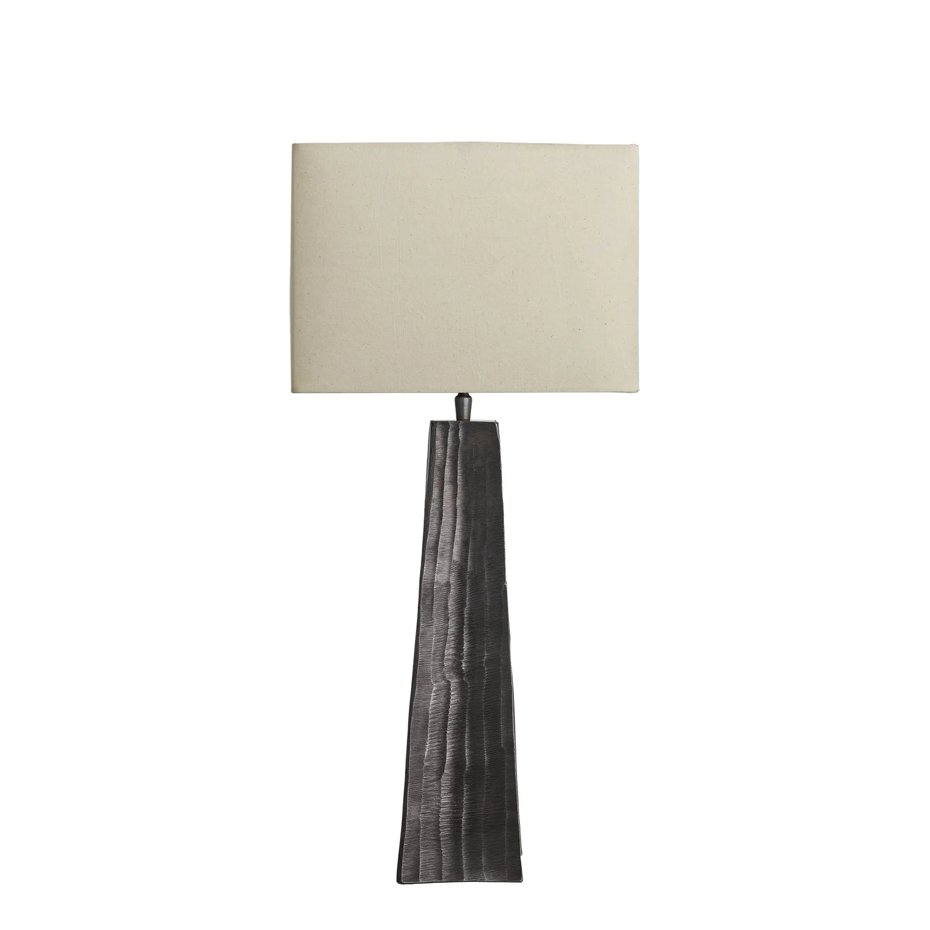 Ornate Obelisk Table Lamp - Pewter