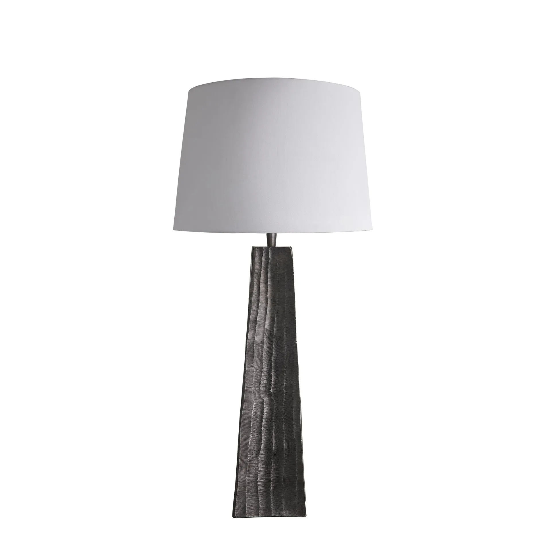 Ornate Obelisk Table Lamp - Pewter