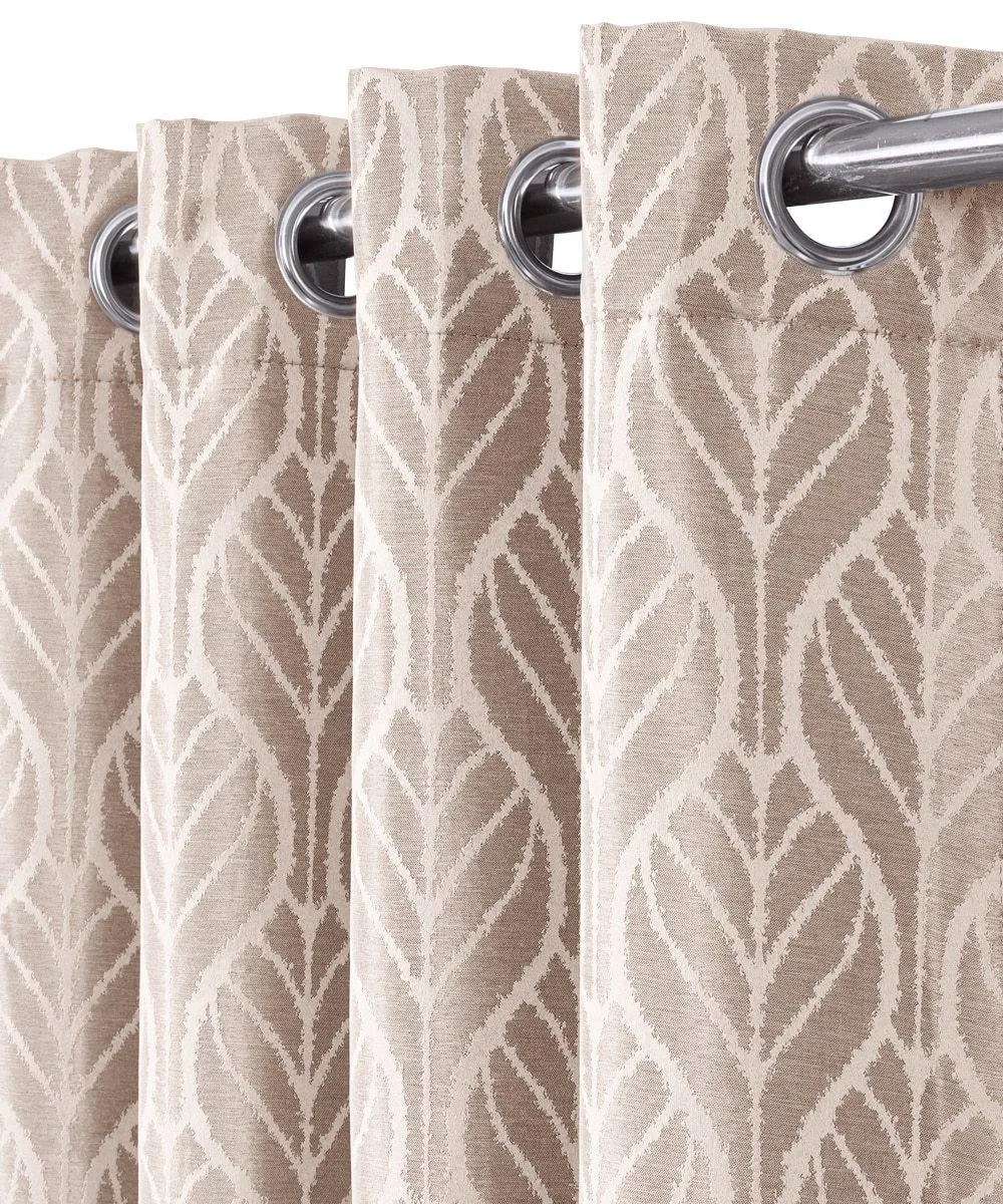 Pair Hilton Blackout Curtains Jacquard Thermal Insulated Set of 2 Panels