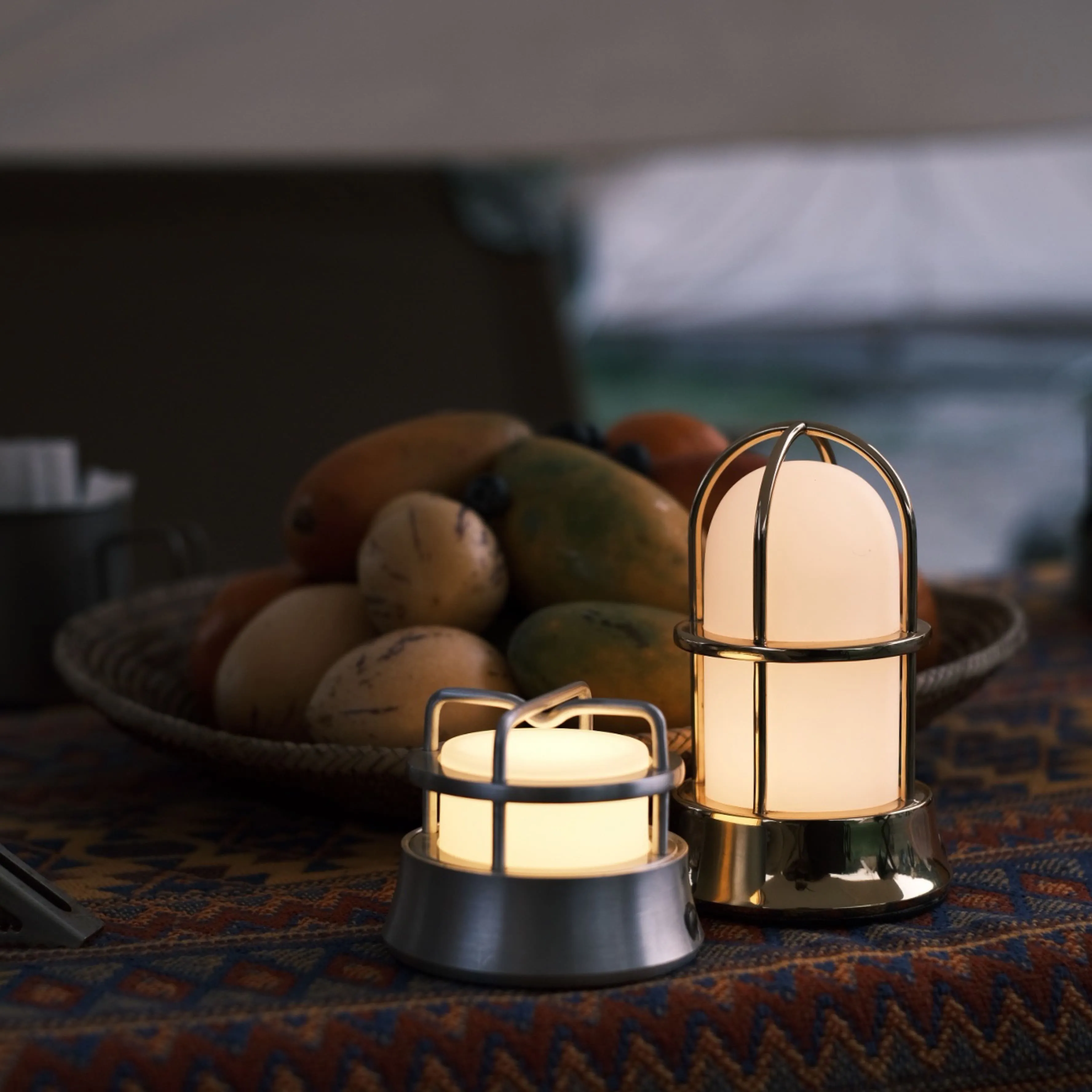 Portable Ambient Light - LED Cast Aluminum Lantern