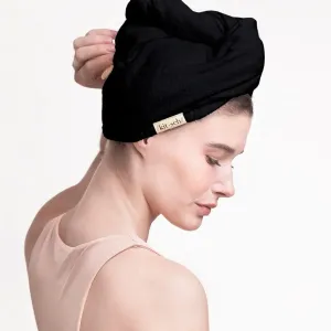 Quick Dry Hair Towel | Black