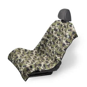 Quick Dry Woodland Camo Car Seat Cover