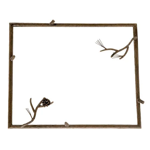 Rustic Pine Wall Mirror